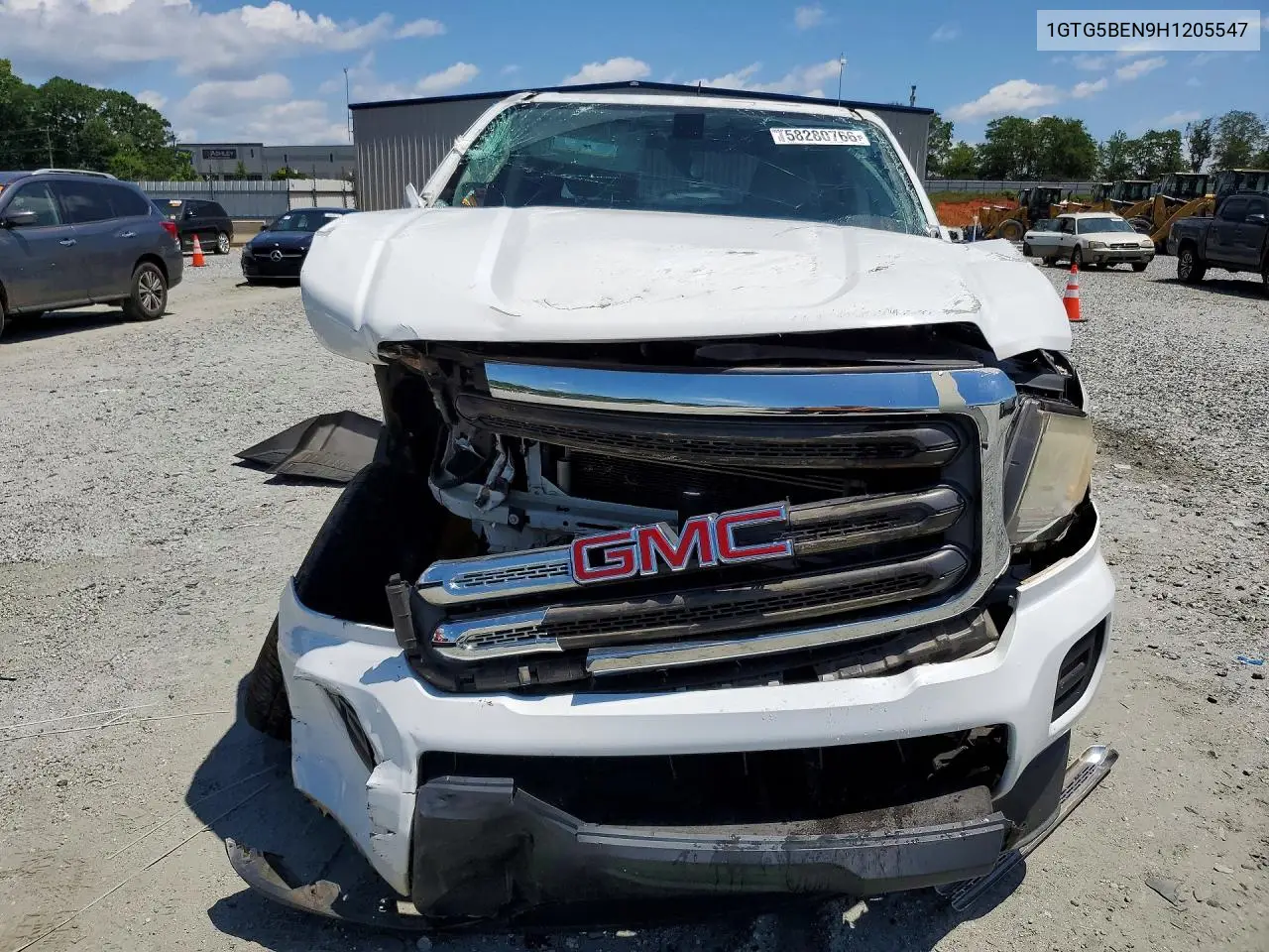 2017 GMC Canyon VIN: 1GTG5BEN9H1205547 Lot: 58280766