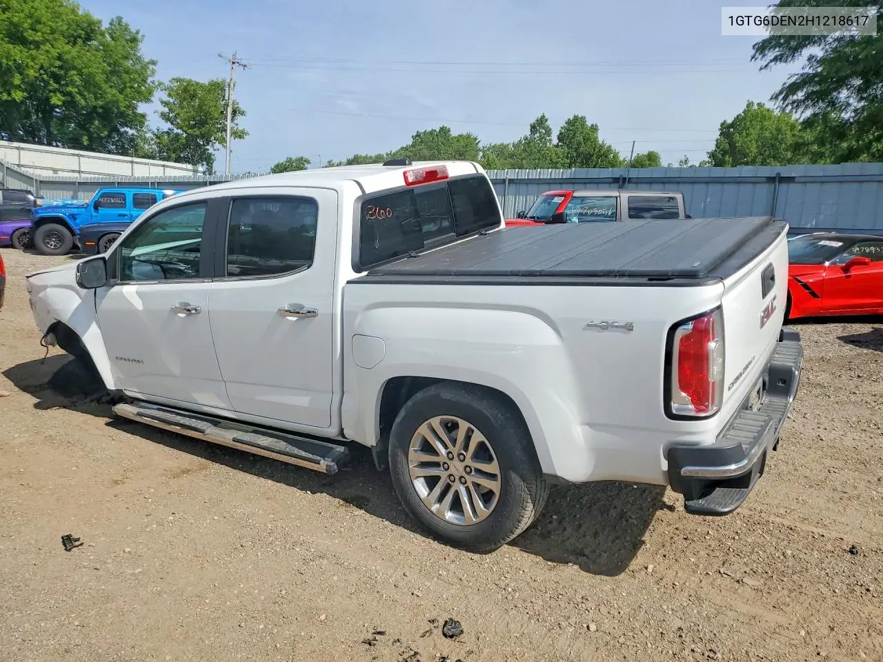 2017 GMC Canyon Slt VIN: 1GTG6DEN2H1218617 Lot: 58594956