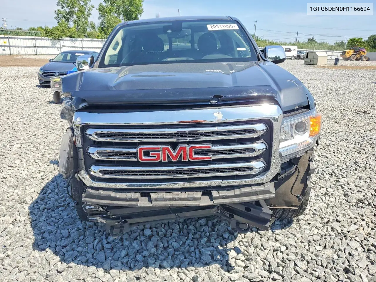 2017 GMC Canyon Slt VIN: 1GTG6DEN0H1166694 Lot: 60811006