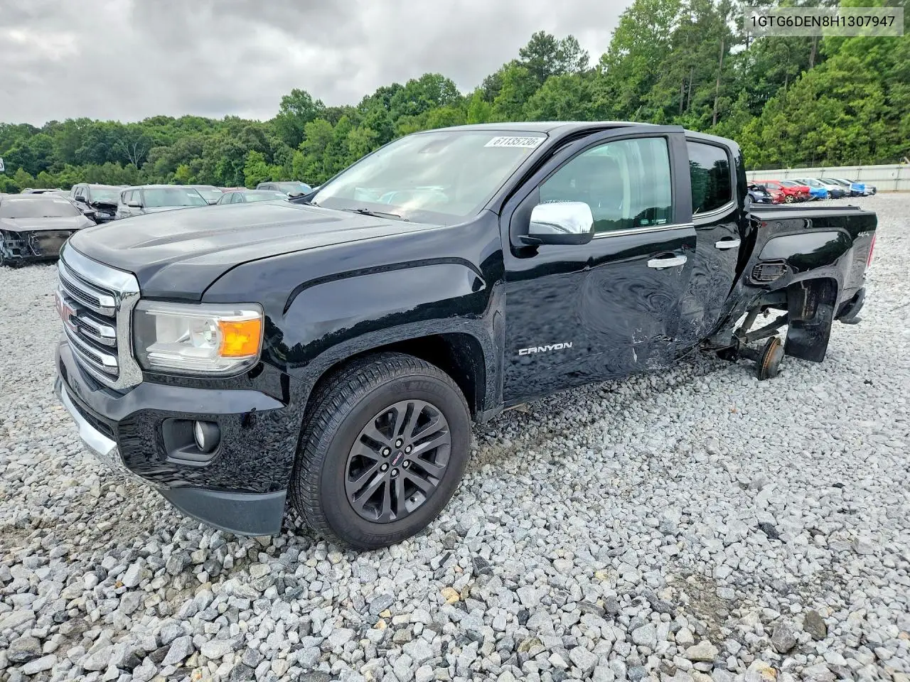 2017 GMC Canyon Slt VIN: 1GTG6DEN8H1307947 Lot: 61135736