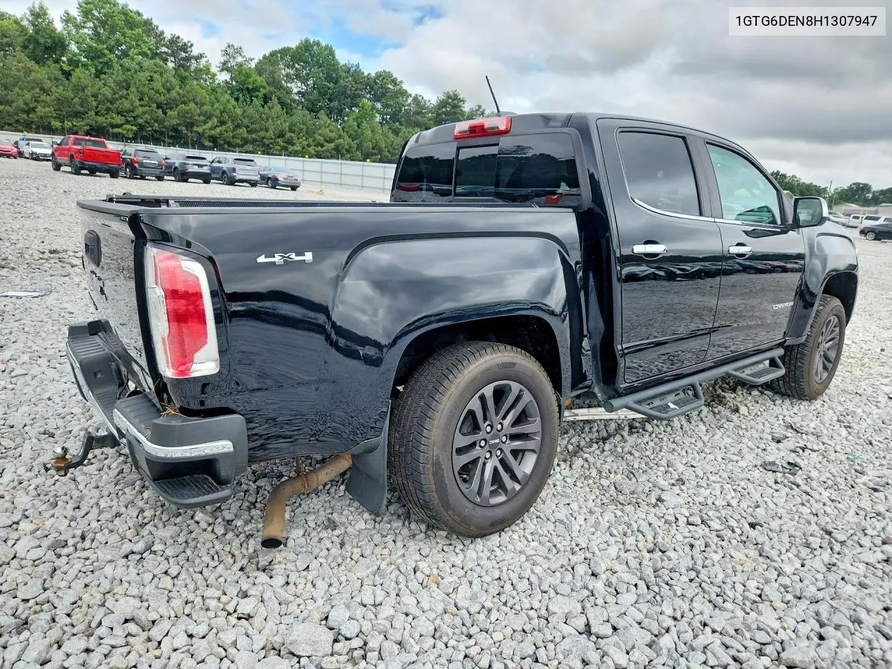 2017 GMC Canyon Slt VIN: 1GTG6DEN8H1307947 Lot: 61135736