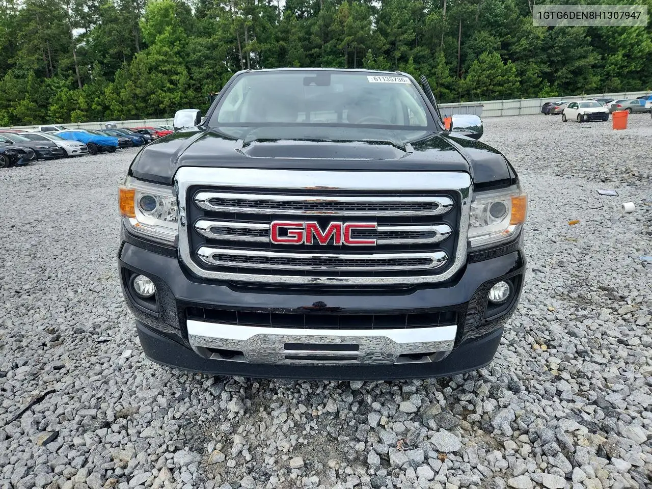 2017 GMC Canyon Slt VIN: 1GTG6DEN8H1307947 Lot: 61135736