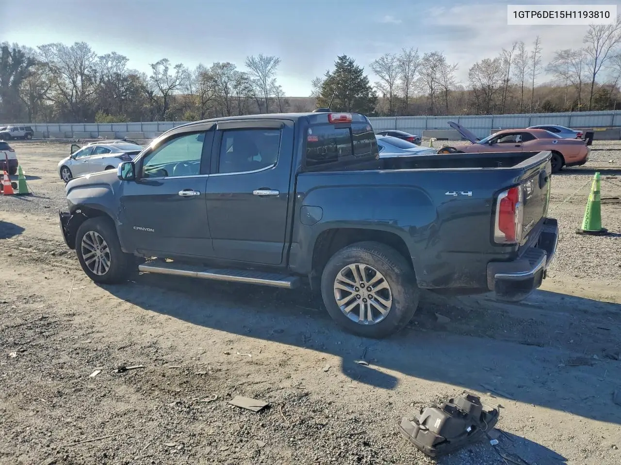 2017 GMC Canyon Slt VIN: 1GTP6DE15H1193810 Lot: 96287685