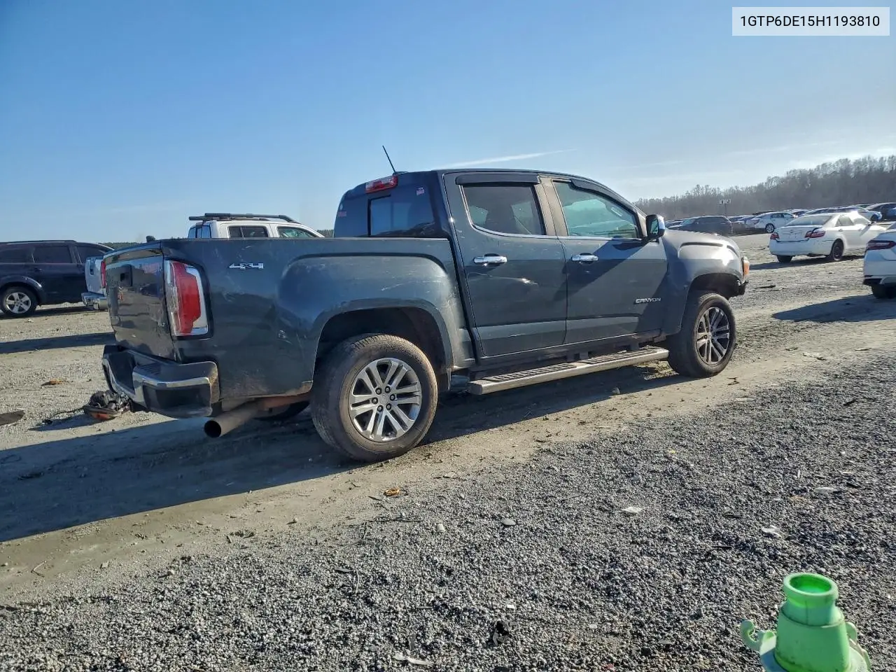 2017 GMC Canyon Slt VIN: 1GTP6DE15H1193810 Lot: 96287685