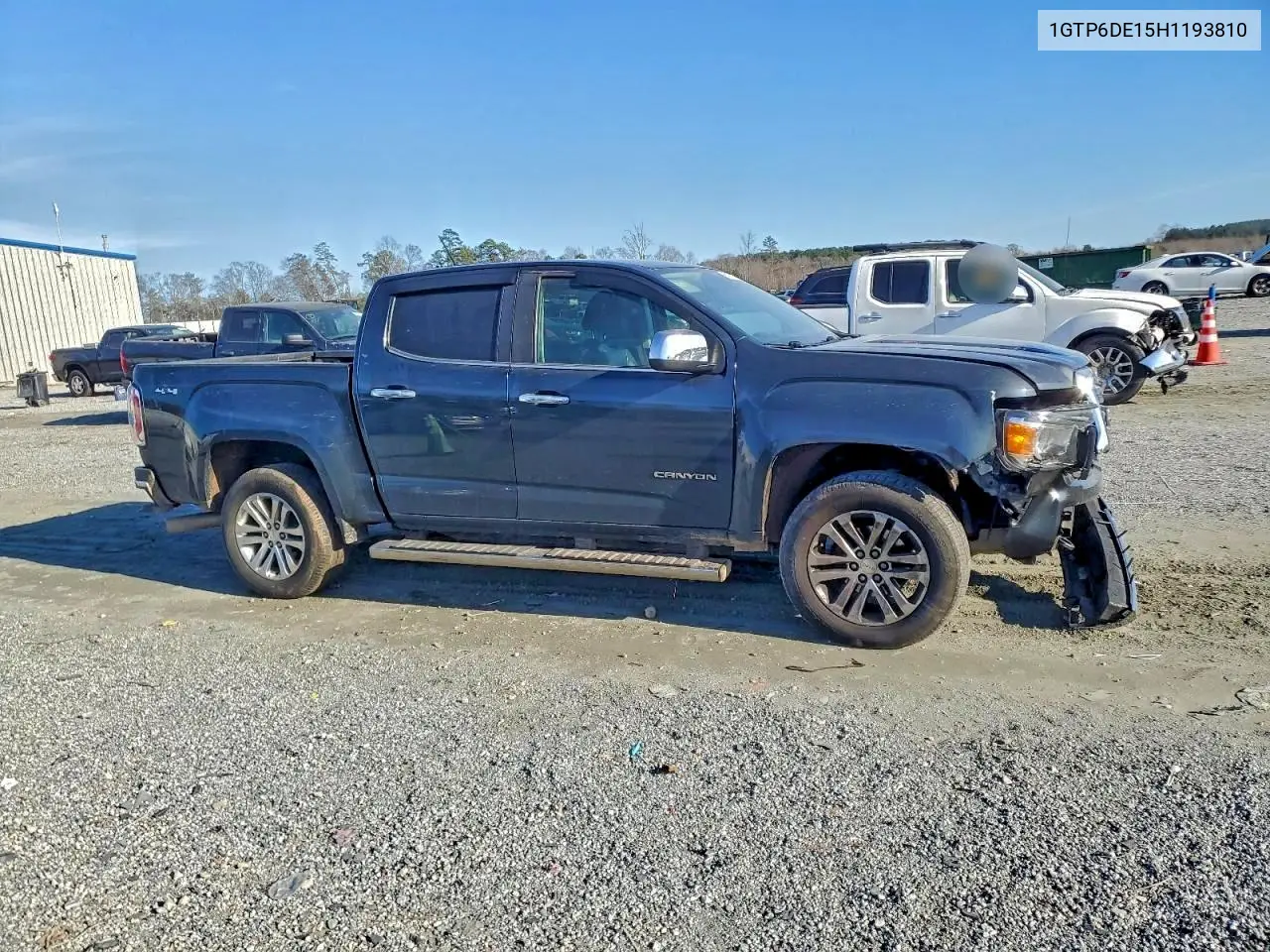 2017 GMC Canyon Slt VIN: 1GTP6DE15H1193810 Lot: 96287685