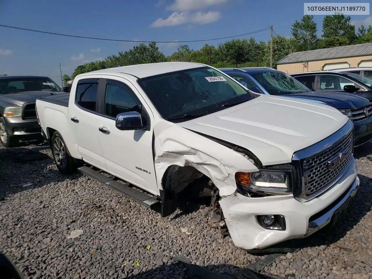 2018 GMC Canyon Denali VIN: 1GTG6EEN1J1189770 Lot: 58942706