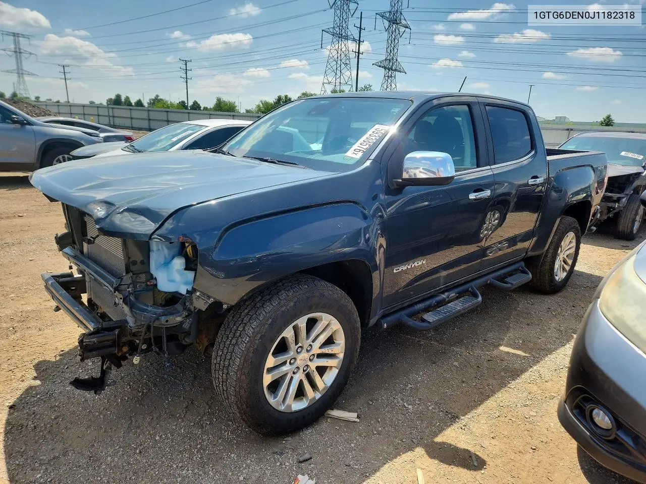 2018 GMC Canyon Slt VIN: 1GTG6DEN0J1182318 Lot: 59338576
