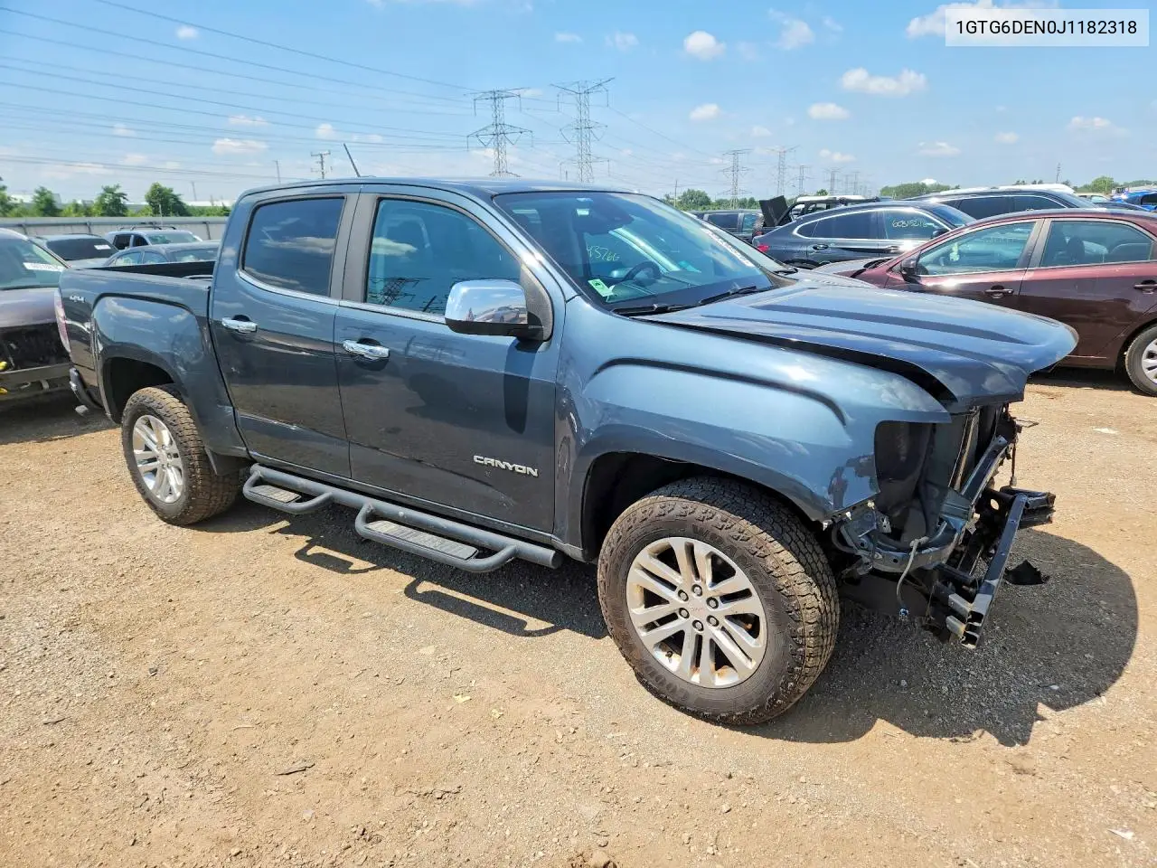 2018 GMC Canyon Slt VIN: 1GTG6DEN0J1182318 Lot: 59338576
