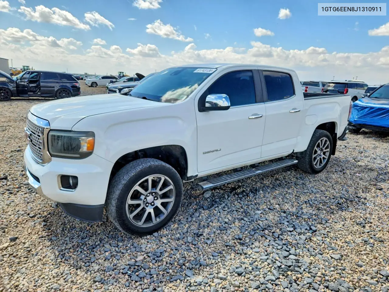 2018 GMC Canyon Denali VIN: 1GTG6EEN8J1310911 Lot: 61743136