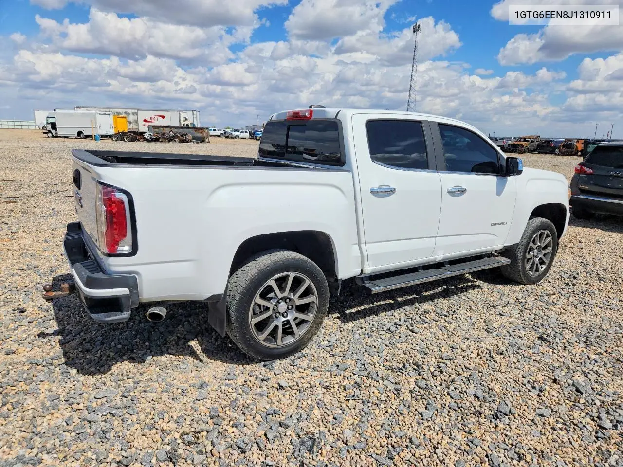2018 GMC Canyon Denali VIN: 1GTG6EEN8J1310911 Lot: 61743136