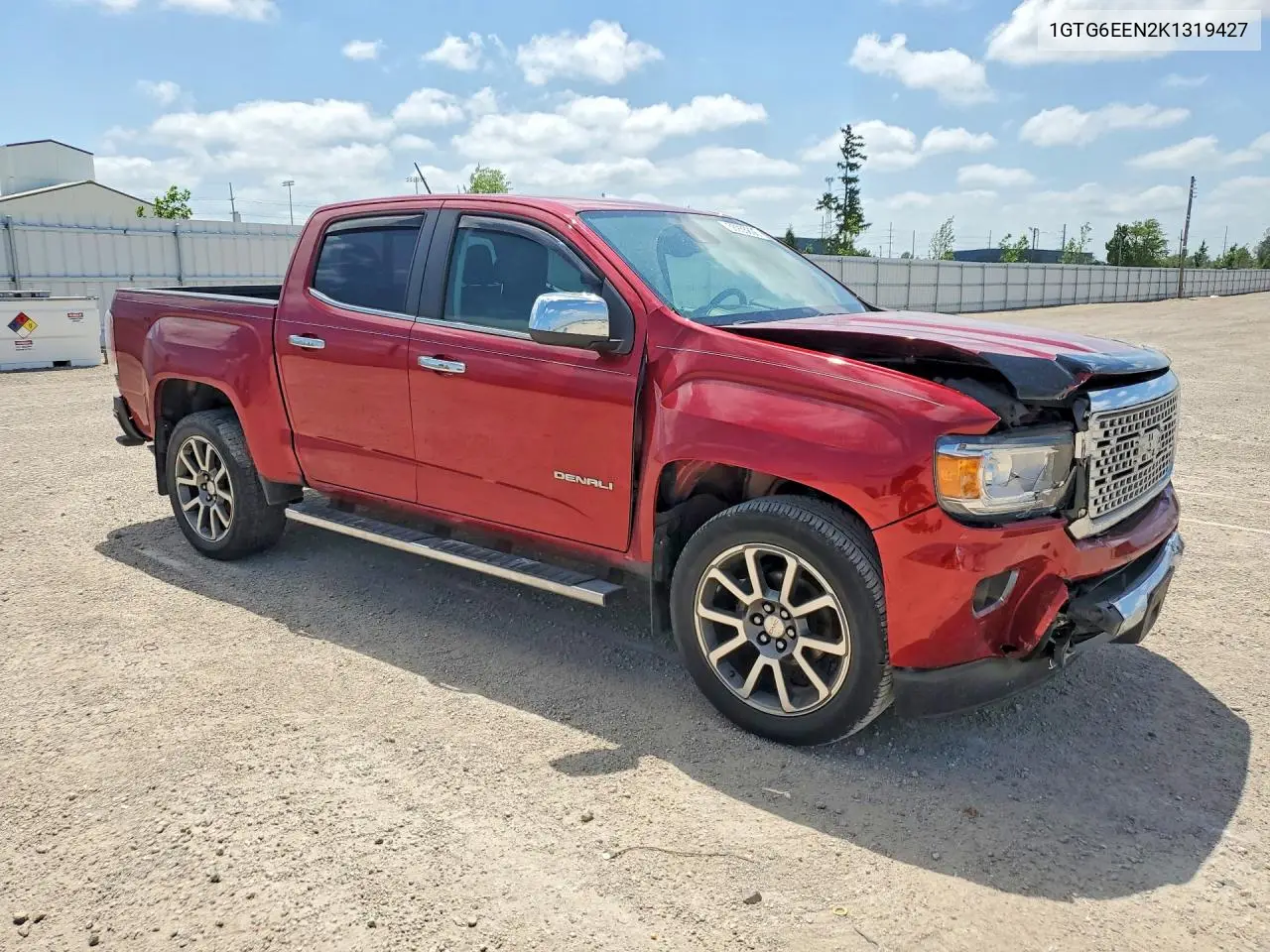 2019 GMC Canyon Denali VIN: 1GTG6EEN2K1319427 Lot: 58935806