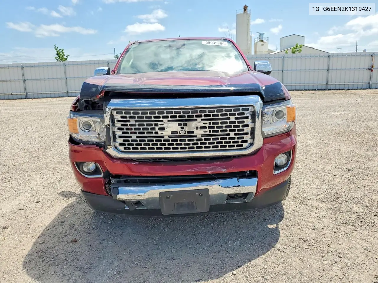 2019 GMC Canyon Denali VIN: 1GTG6EEN2K1319427 Lot: 58935806