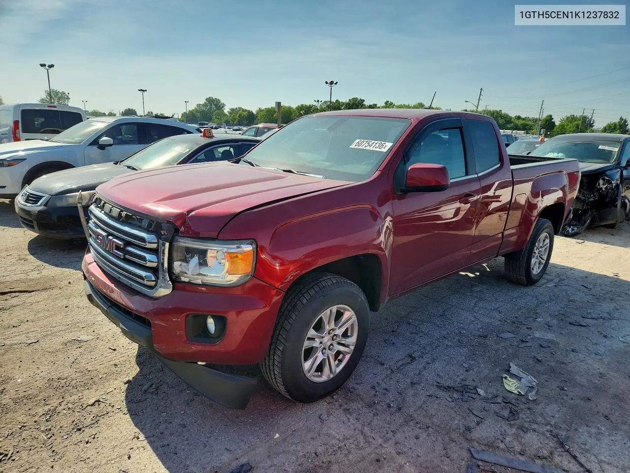 2019 GMC Canyon Sle VIN: 1GTH5CEN1K1237832 Lot: 60754136