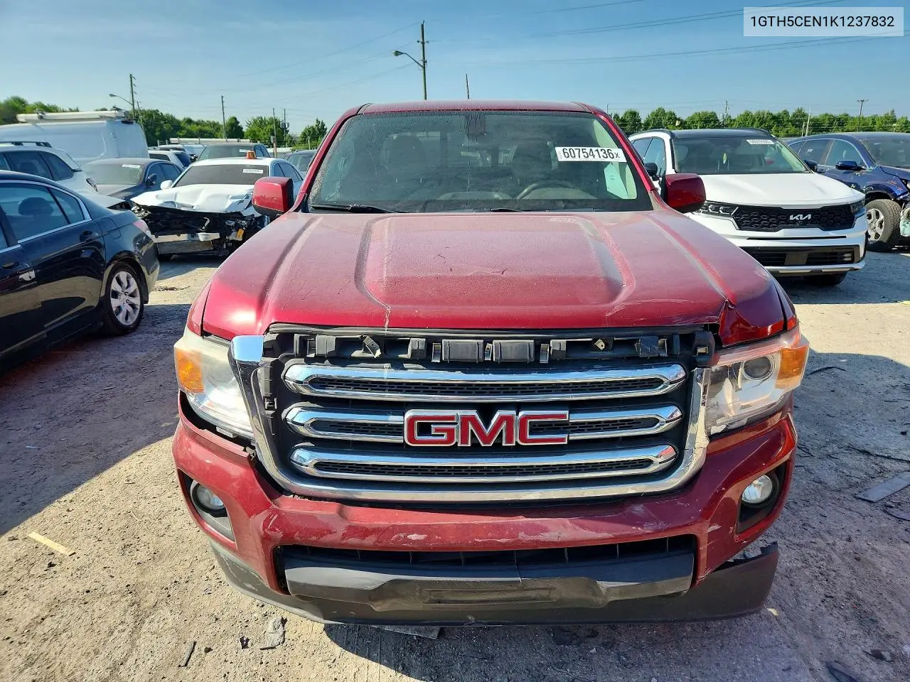 2019 GMC Canyon Sle VIN: 1GTH5CEN1K1237832 Lot: 60754136