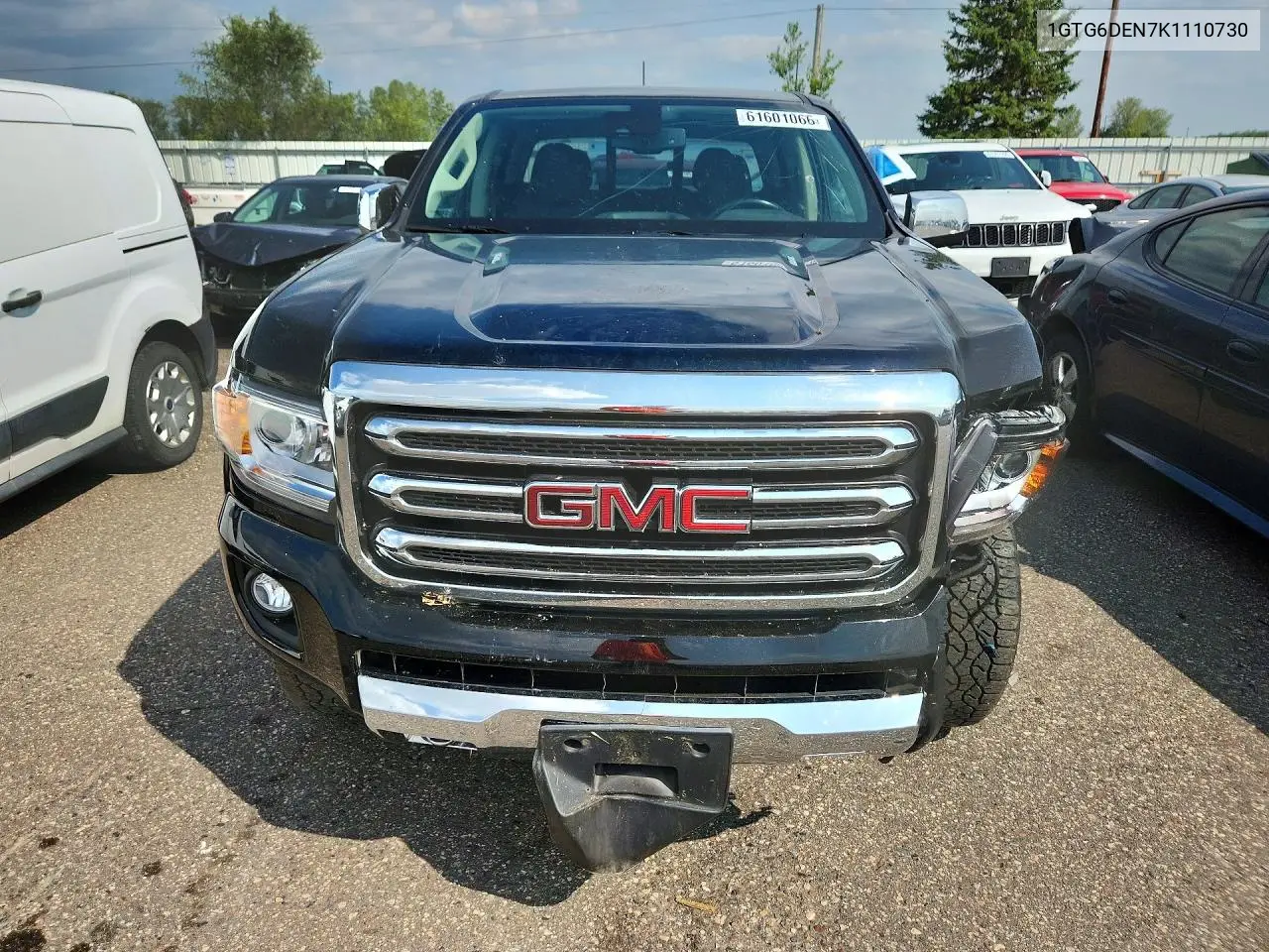 2019 GMC Canyon Slt VIN: 1GTG6DEN7K1110730 Lot: 61601066