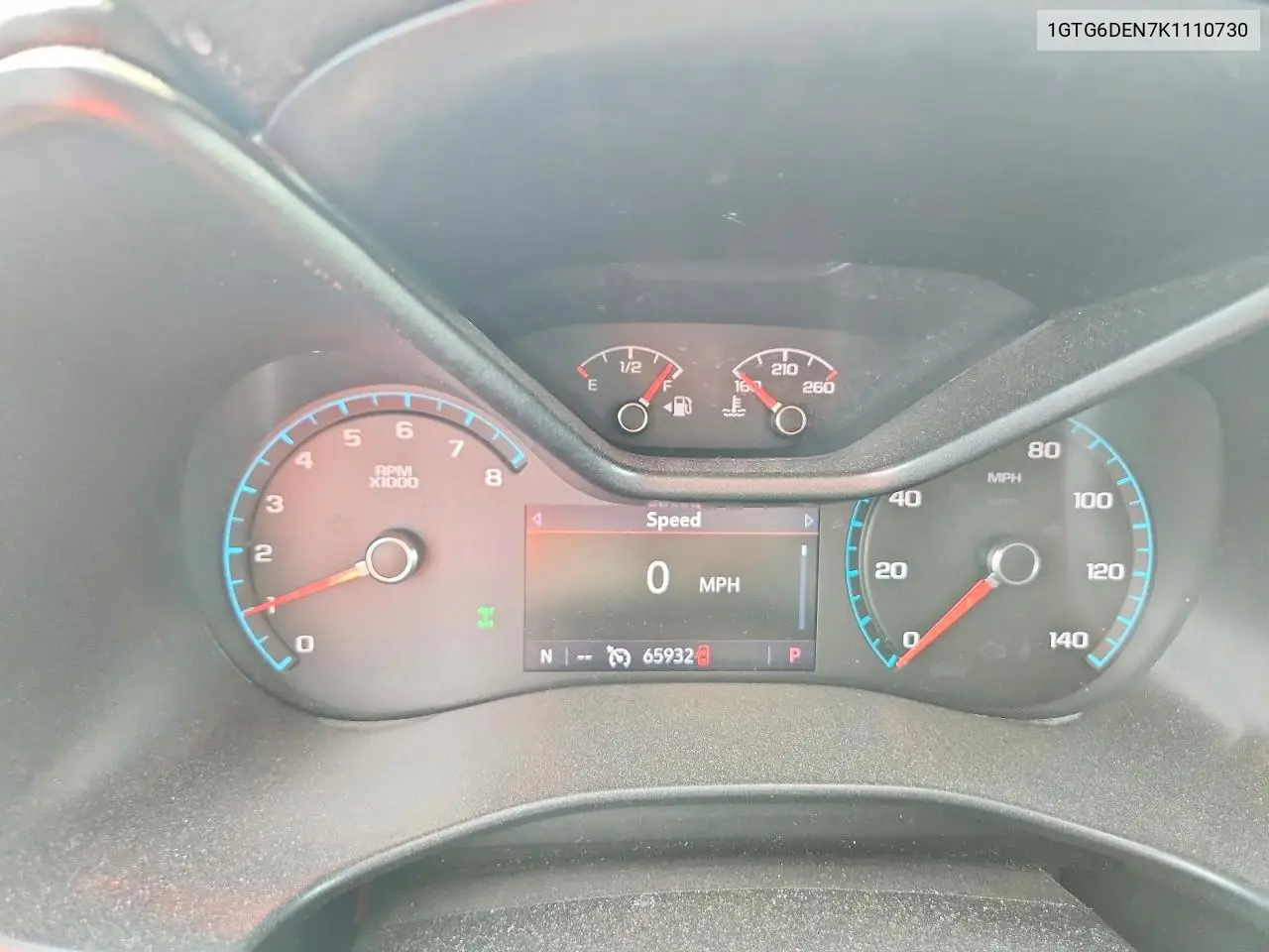 2019 GMC Canyon Slt VIN: 1GTG6DEN7K1110730 Lot: 61601066