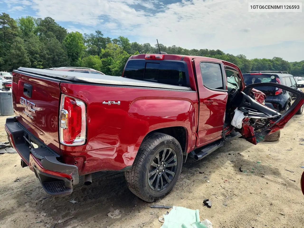 2021 GMC Canyon Elevation VIN: 1GTG6CEN8M1126593 Lot: 56940246