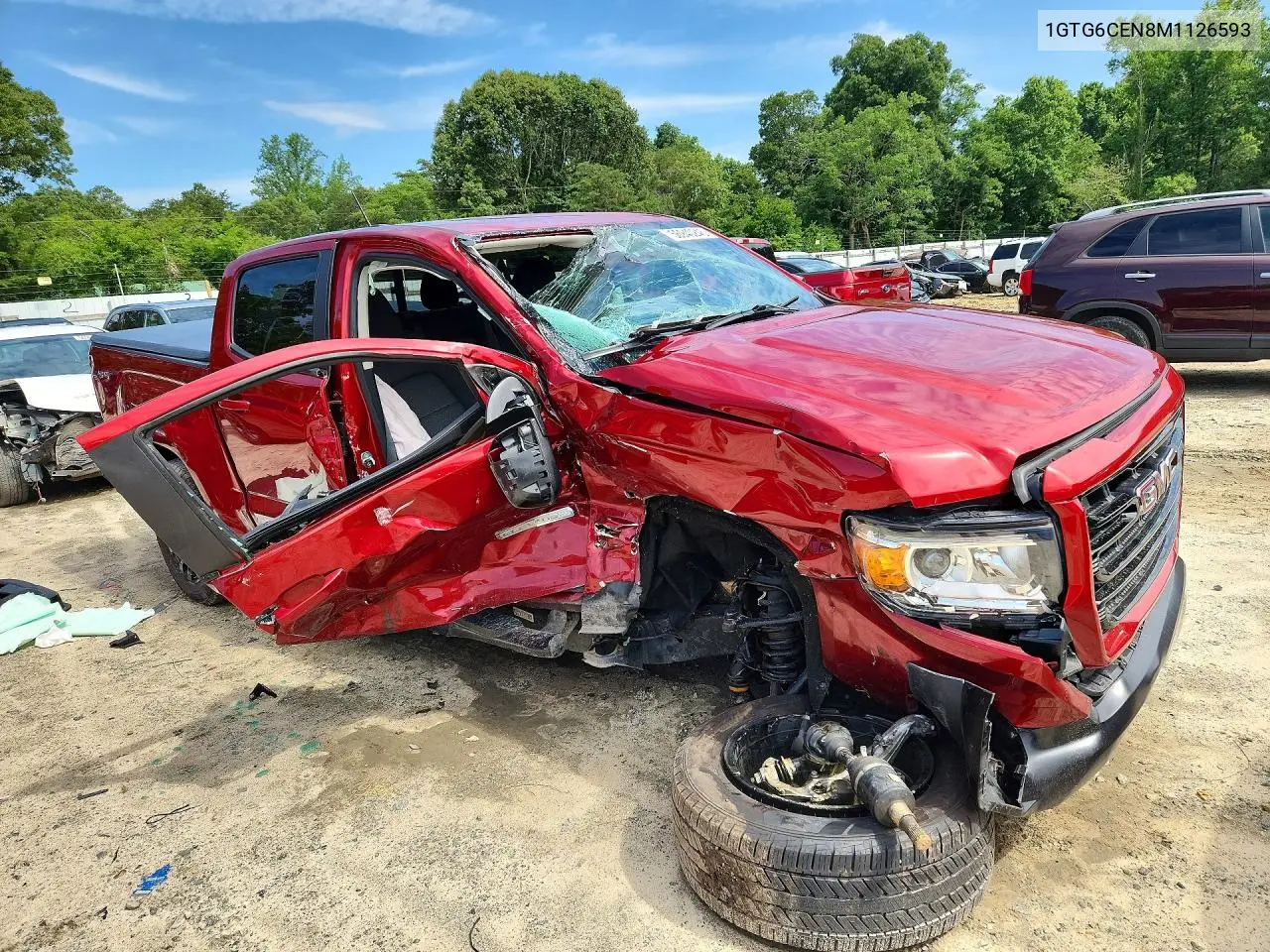 2021 GMC Canyon Elevation VIN: 1GTG6CEN8M1126593 Lot: 56940246