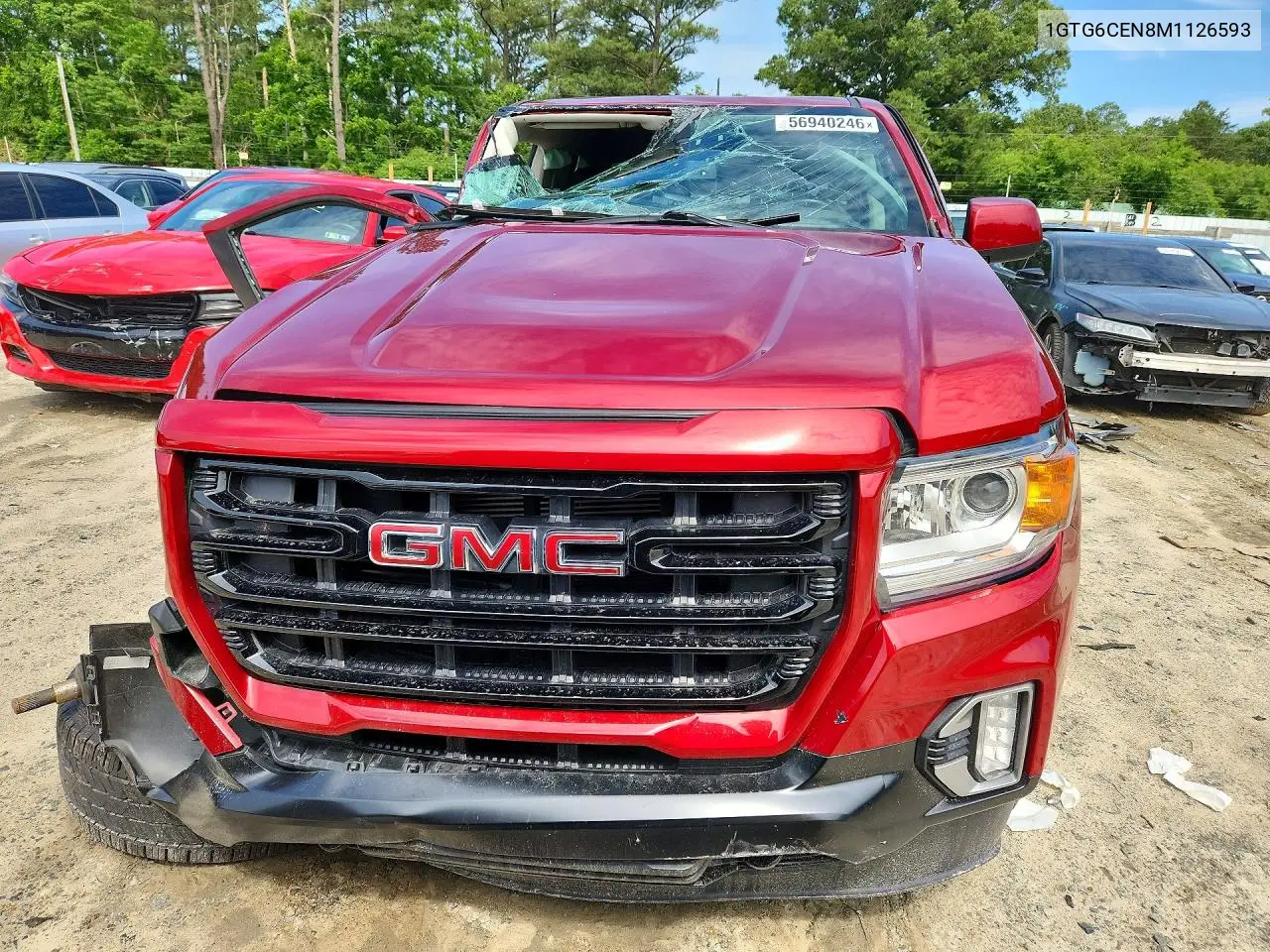 2021 GMC Canyon Elevation VIN: 1GTG6CEN8M1126593 Lot: 56940246