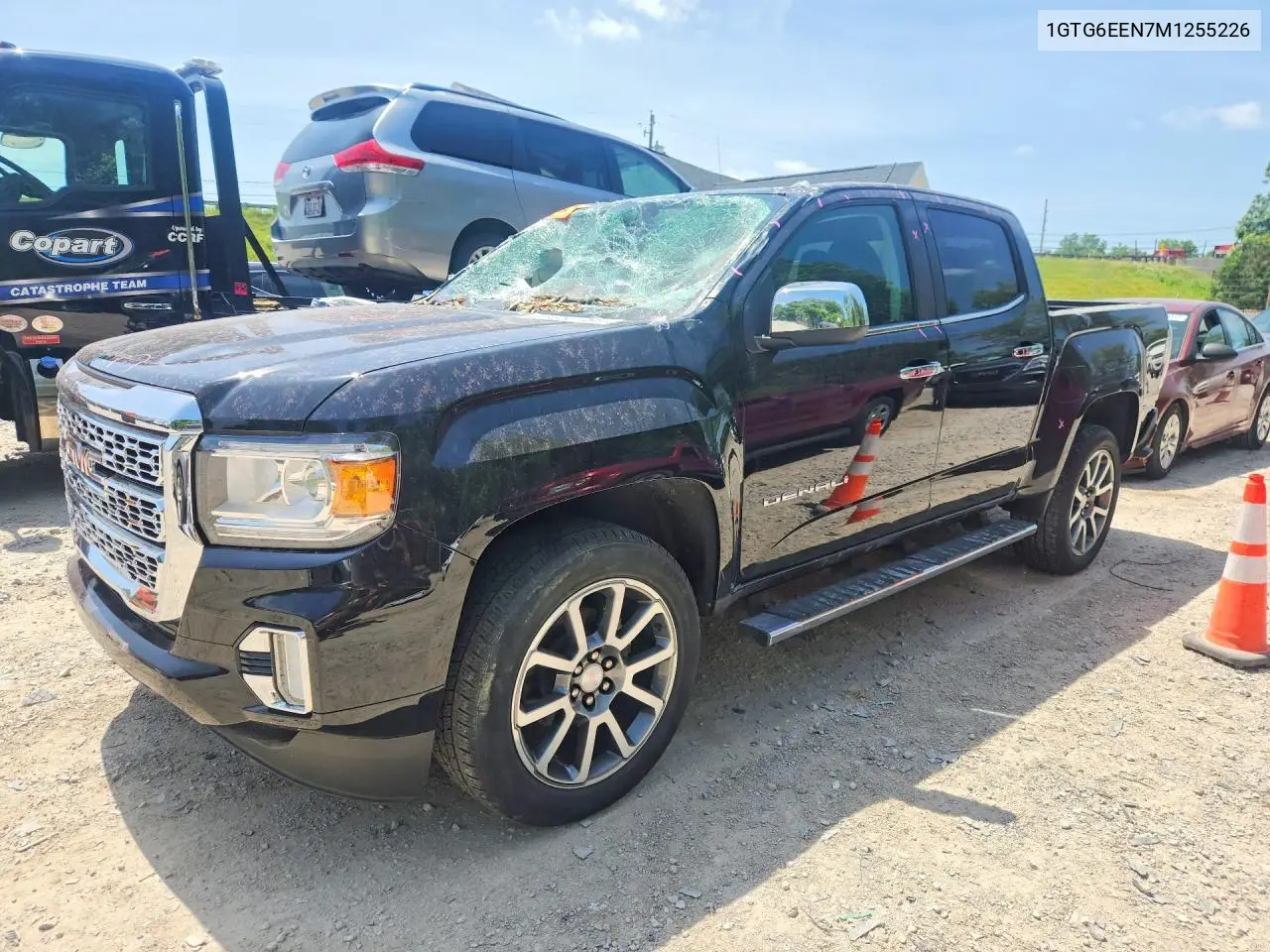 2021 GMC Canyon Denali VIN: 1GTG6EEN7M1255226 Lot: 59283186