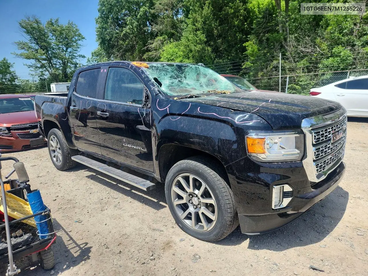 2021 GMC Canyon Denali VIN: 1GTG6EEN7M1255226 Lot: 59283186