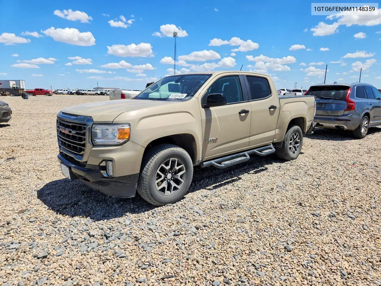 2021 GMC Canyon At4 VIN: 1GTG6FEN9M1148359 Lot: 61591436