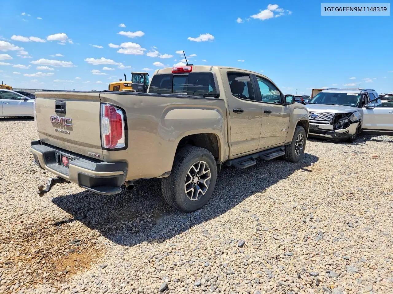 2021 GMC Canyon At4 VIN: 1GTG6FEN9M1148359 Lot: 61591436