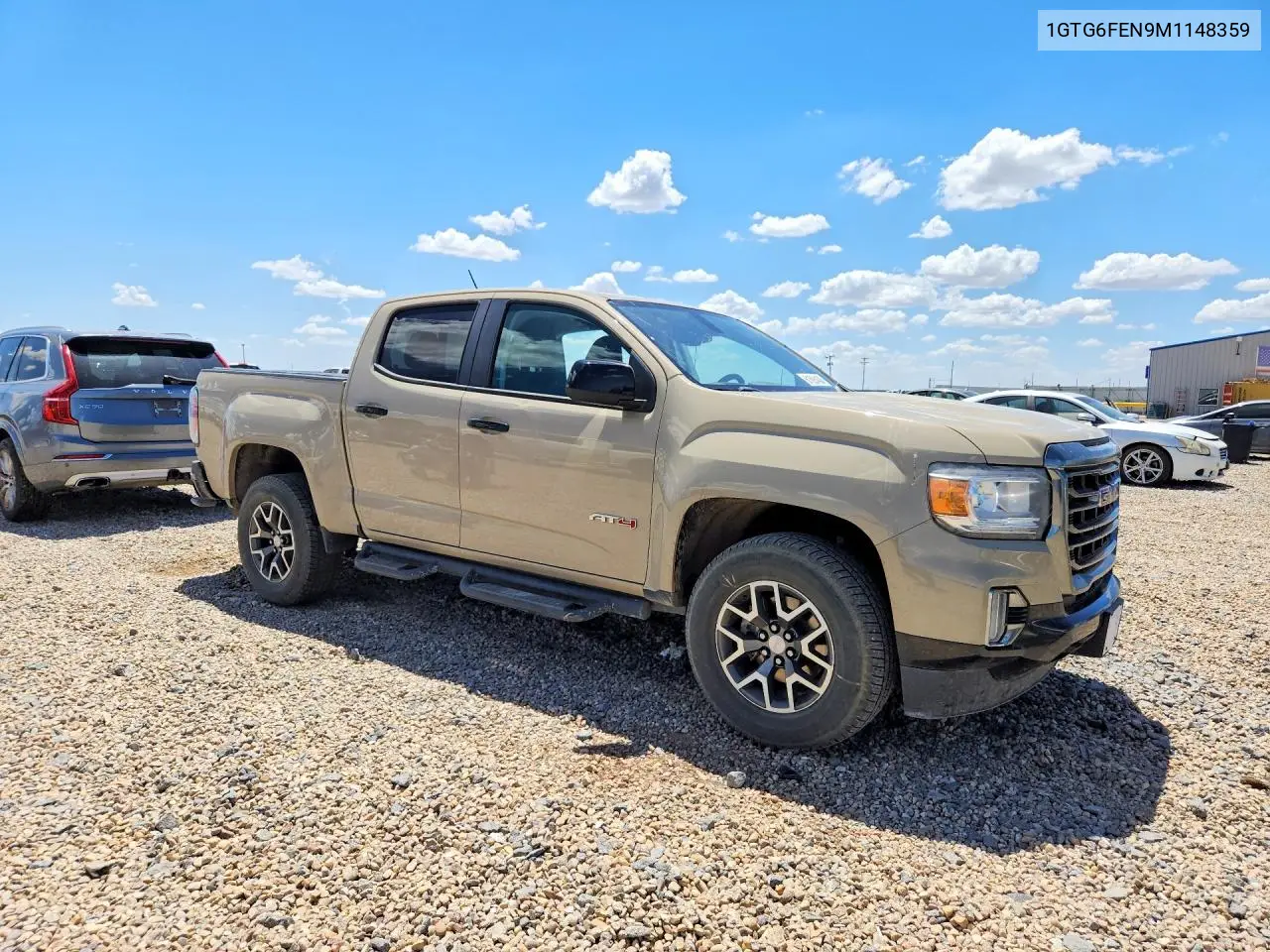 2021 GMC Canyon At4 VIN: 1GTG6FEN9M1148359 Lot: 61591436