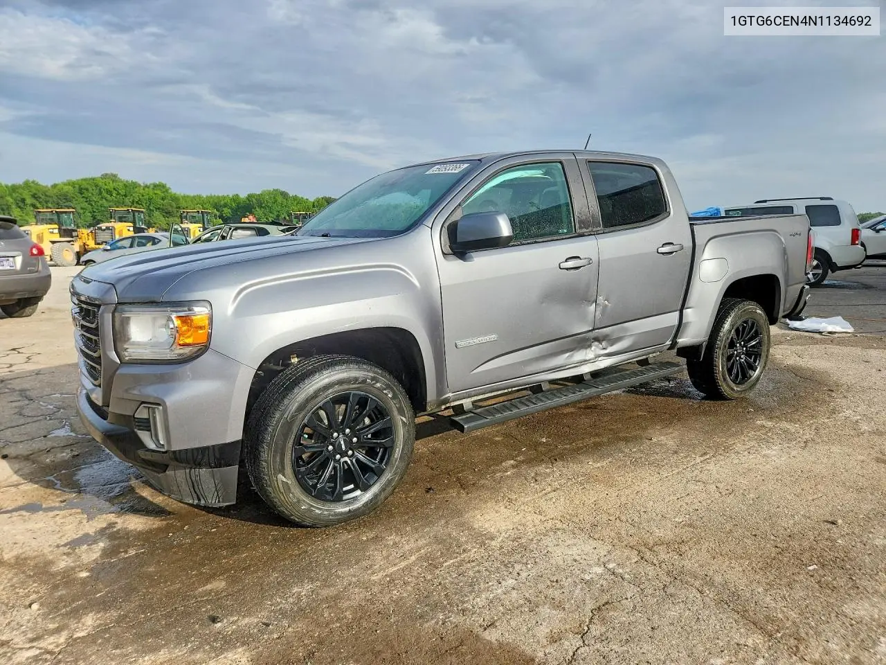 2022 GMC Canyon Elevation VIN: 1GTG6CEN4N1134692 Lot: 59093366