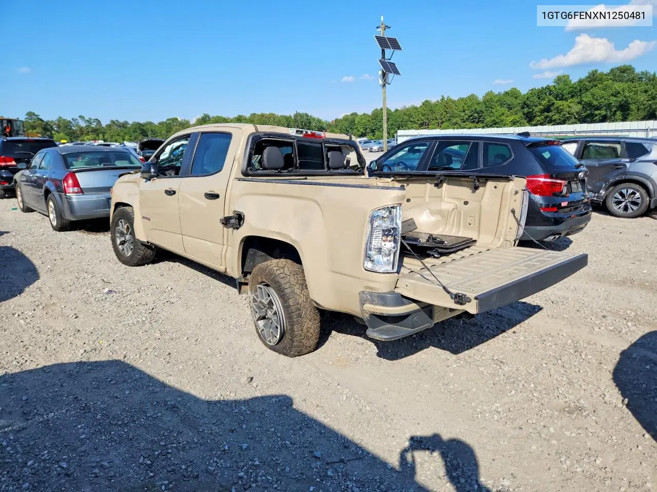 2022 GMC Canyon At4 VIN: 1GTG6FENXN1250481 Lot: 60222686