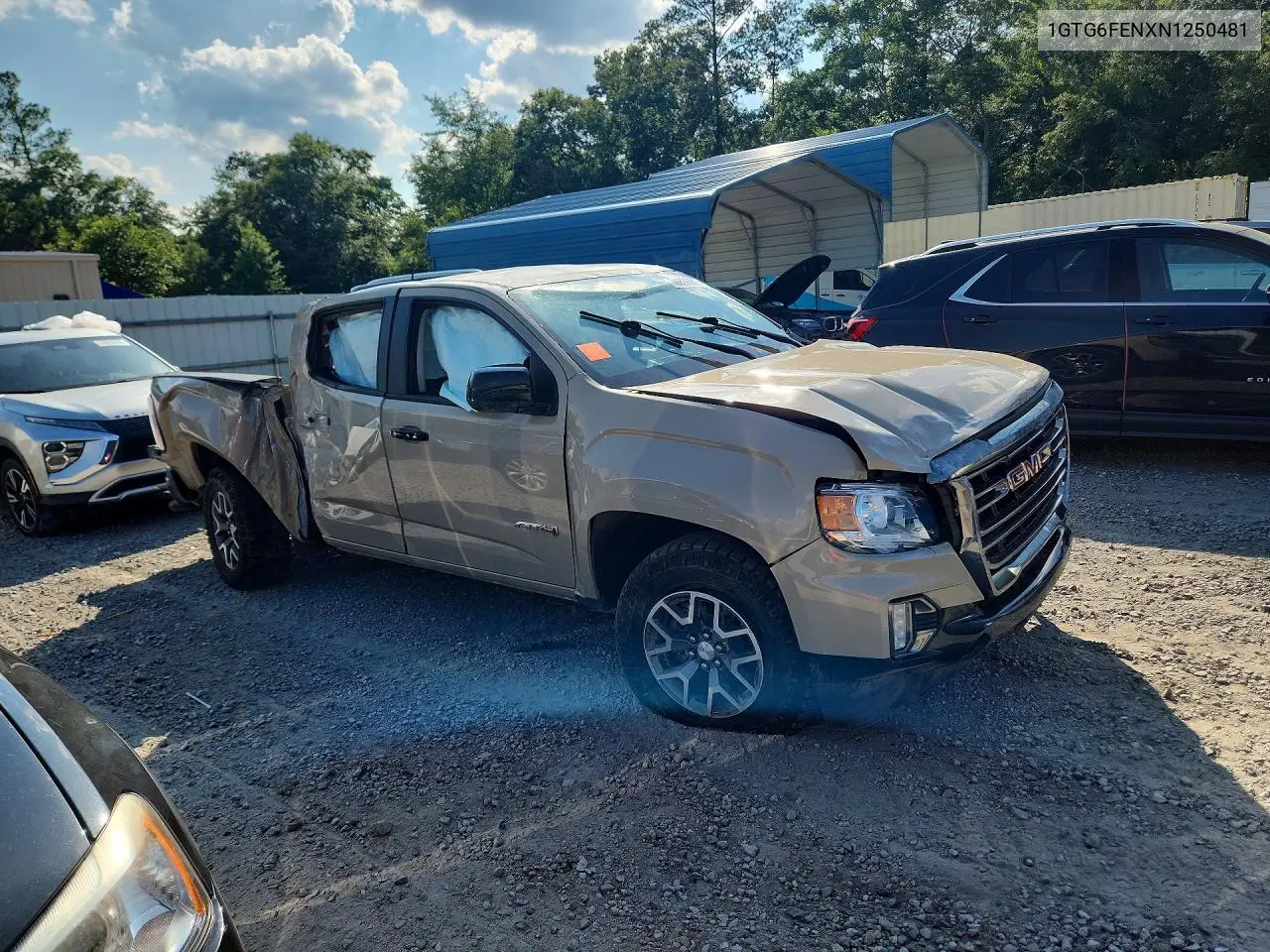 2022 GMC Canyon At4 VIN: 1GTG6FENXN1250481 Lot: 60222686