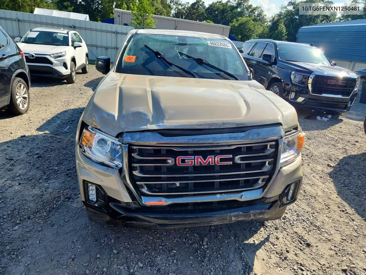 2022 GMC Canyon At4 VIN: 1GTG6FENXN1250481 Lot: 60222686