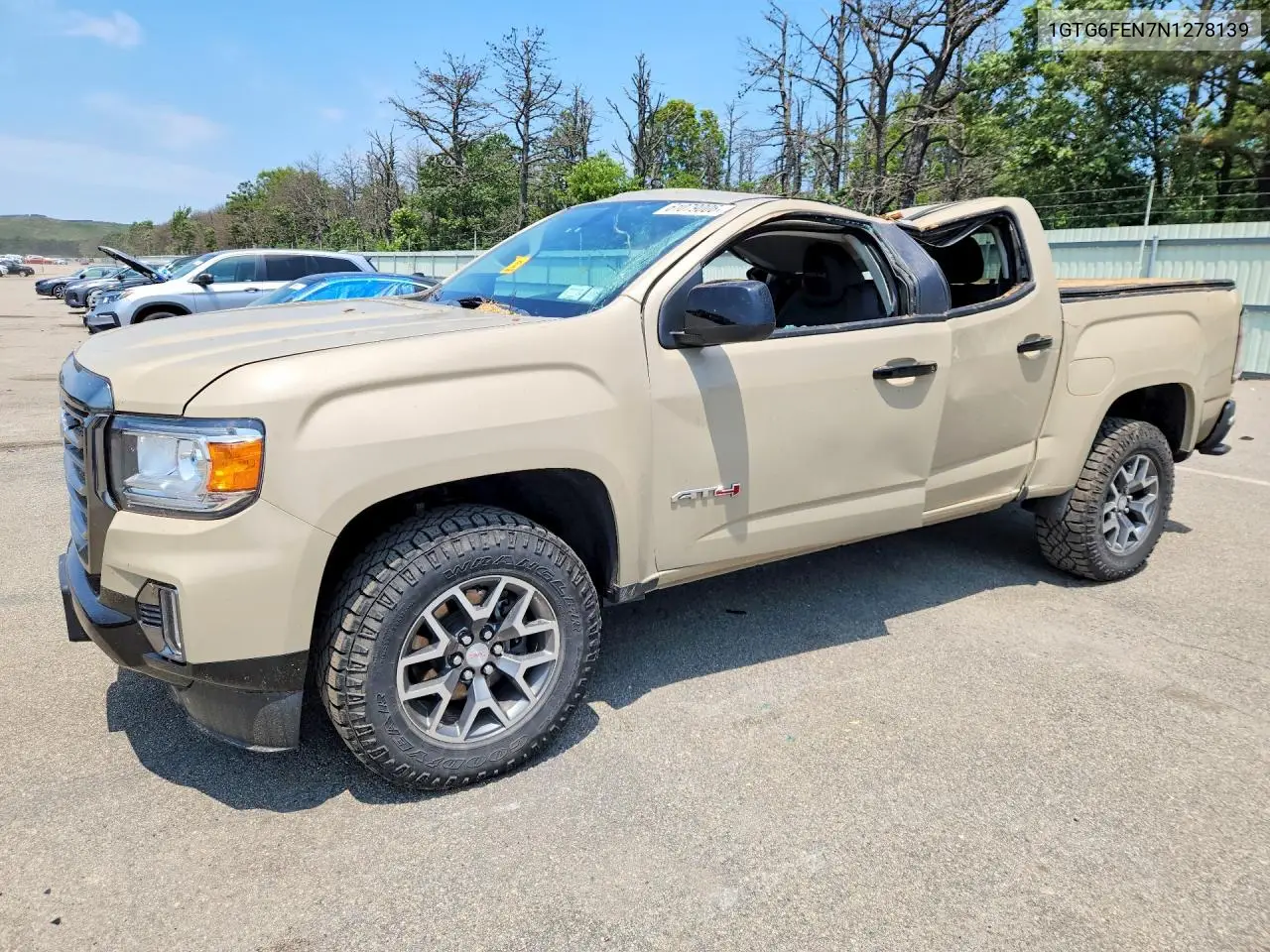 2022 GMC Canyon At4 VIN: 1GTG6FEN7N1278139 Lot: 61079006