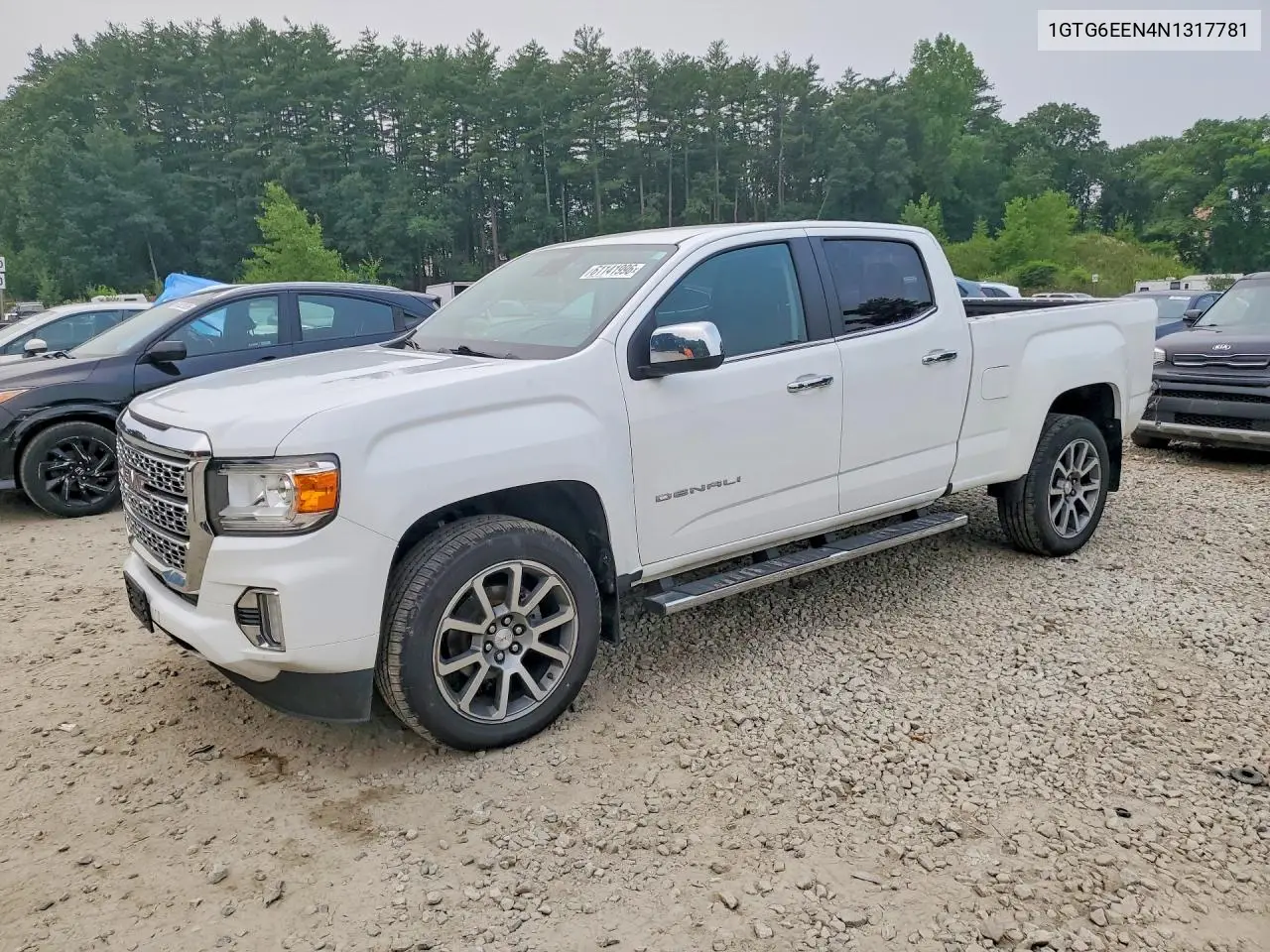 2022 GMC Canyon Denali VIN: 1GTG6EEN4N1317781 Lot: 61141996