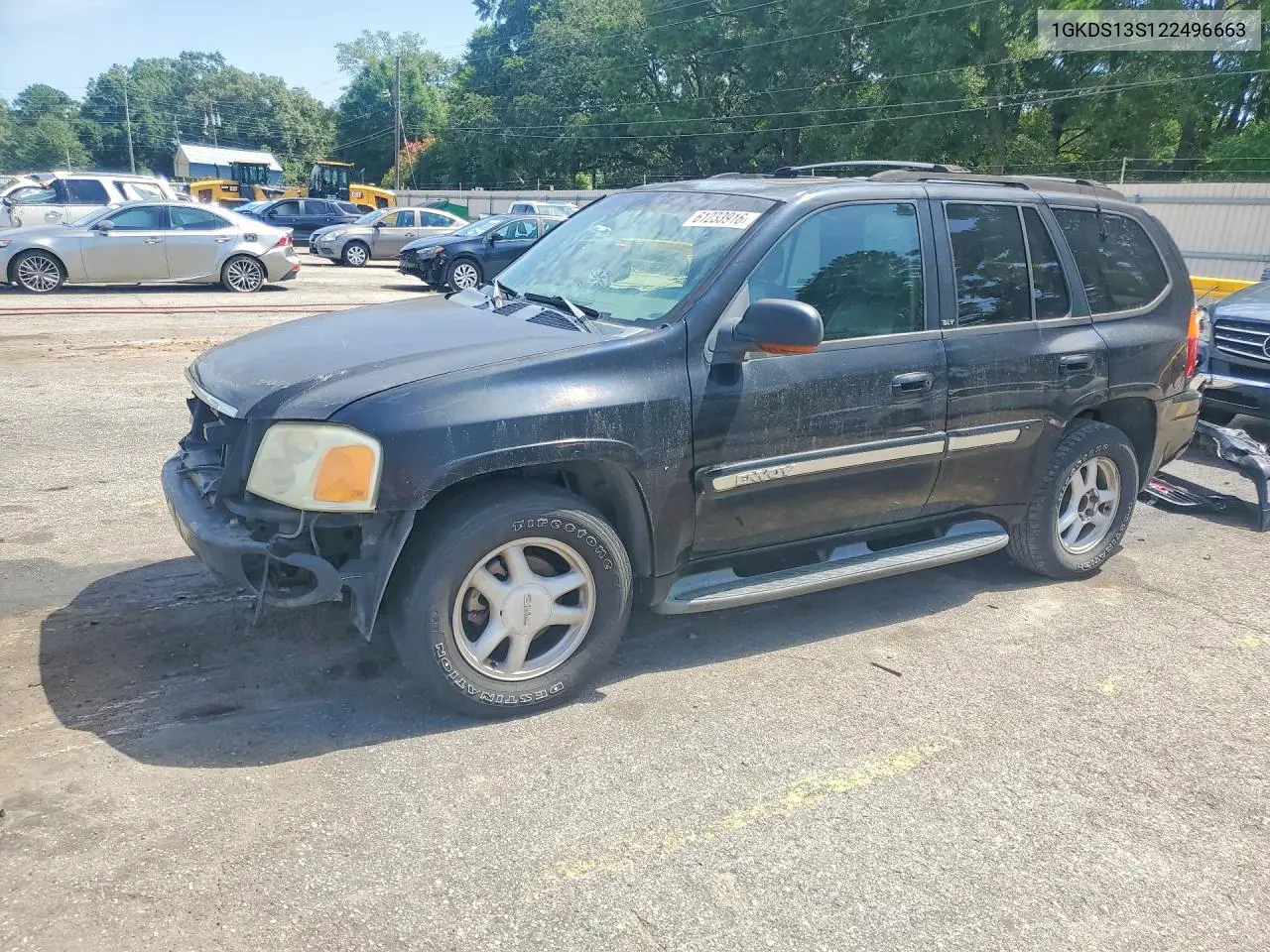 2002 GMC Envoy VIN: 1GKDS13S122496663 Lot: 61233916
