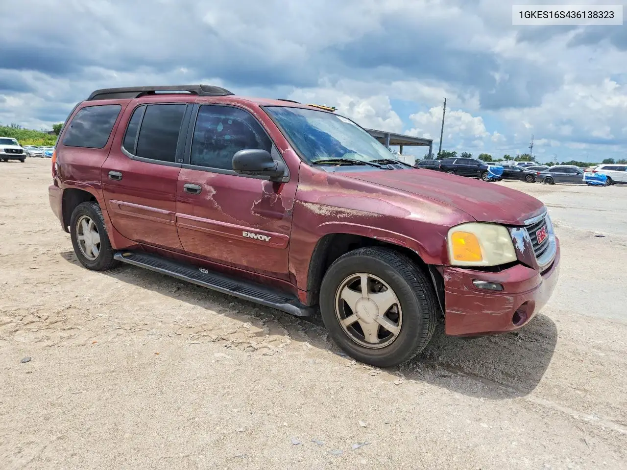 2003 GMC Envoy Xl VIN: 1GKES16S436138323 Lot: 55425886