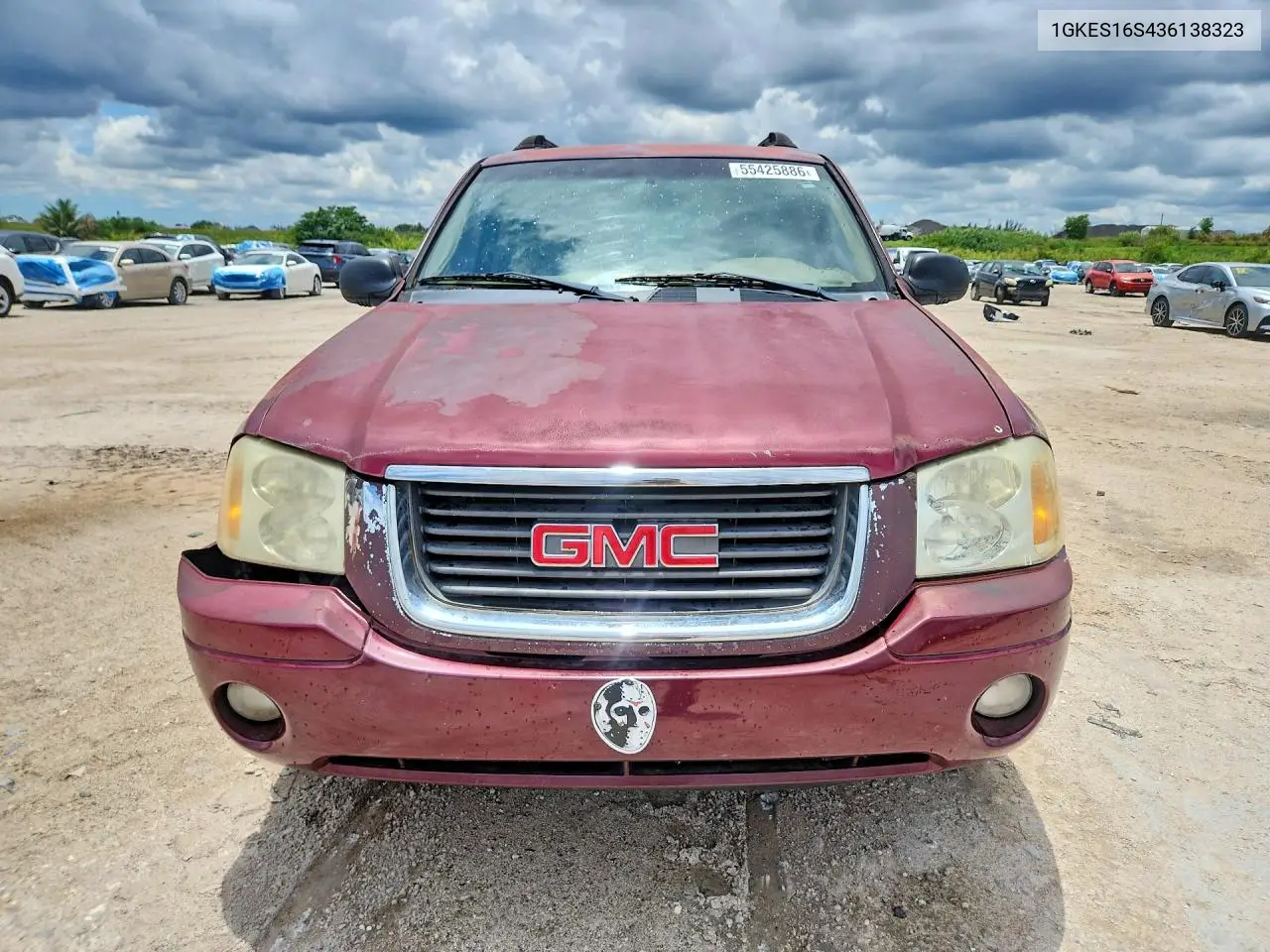 2003 GMC Envoy Xl VIN: 1GKES16S436138323 Lot: 55425886