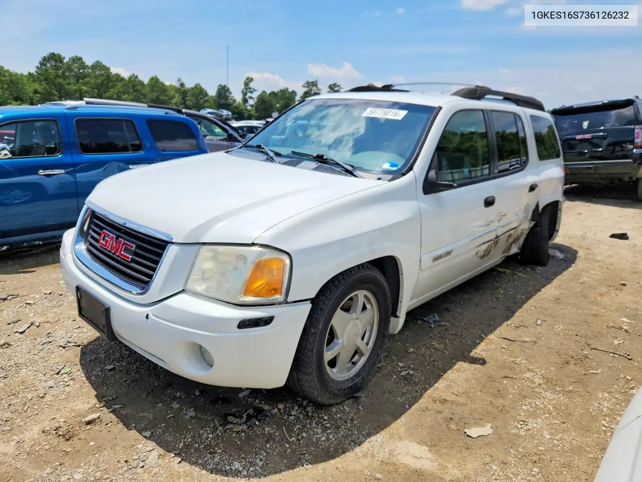 2003 GMC Envoy Xl VIN: 1GKES16S736126232 Lot: 59779016
