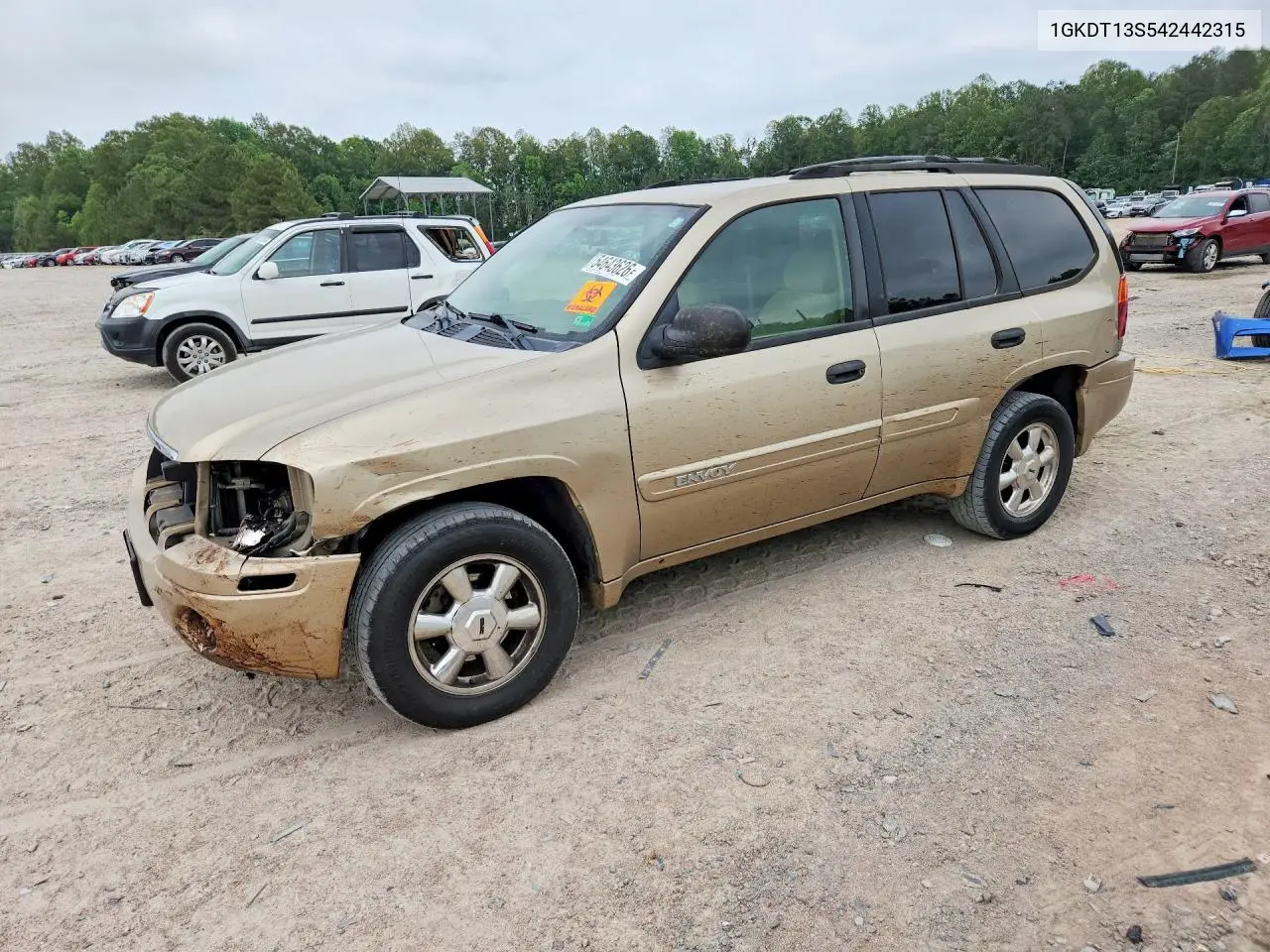 2004 GMC Envoy VIN: 1GKDT13S542442315 Lot: 54643626