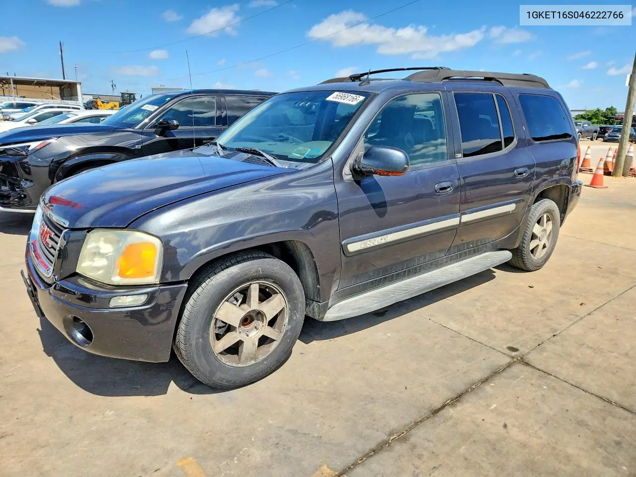 2004 GMC Envoy Xl VIN: 1GKET16S046222766 Lot: 56968166