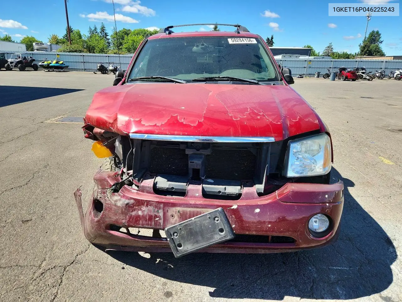 2004 GMC Envoy Xl VIN: 1GKET16P046225243 Lot: 59284156