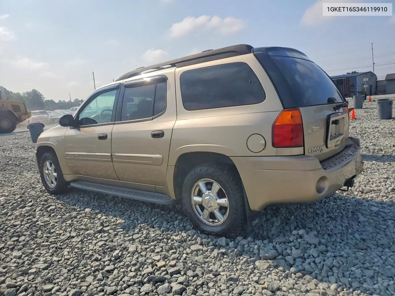 2004 GMC Envoy Xl VIN: 1GKET16S346119910 Lot: 60117946