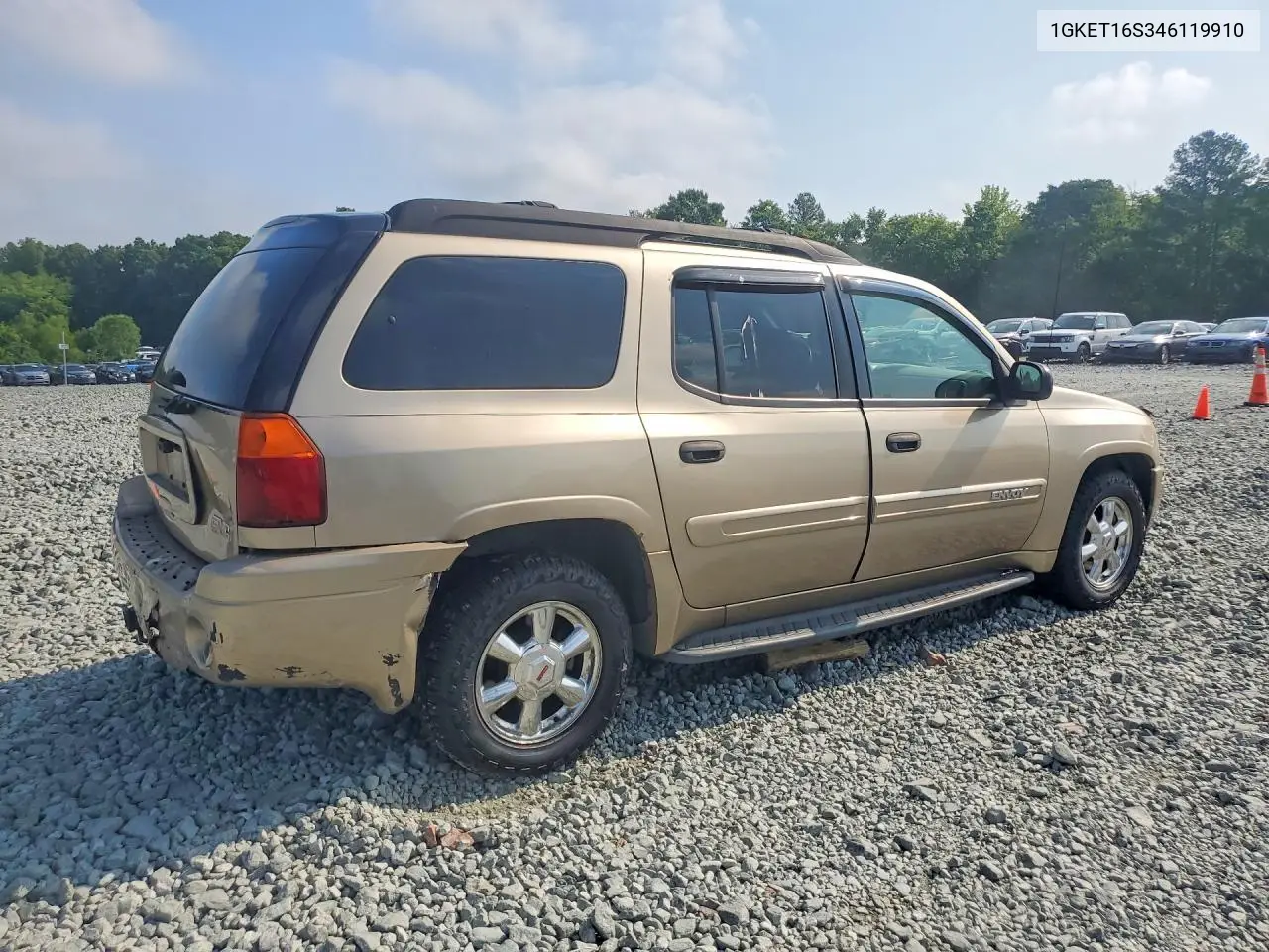 2004 GMC Envoy Xl VIN: 1GKET16S346119910 Lot: 60117946