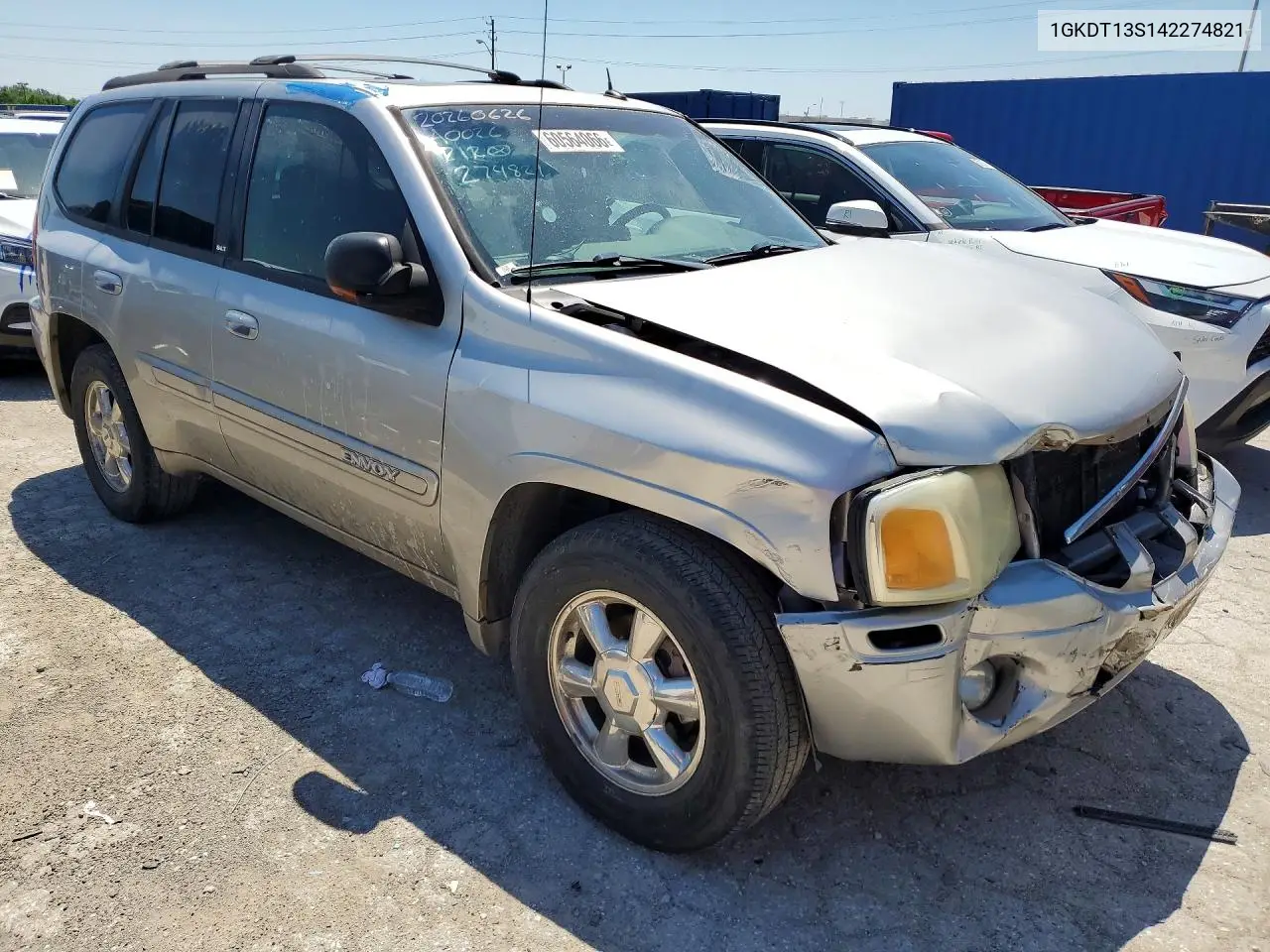 2004 GMC Envoy VIN: 1GKDT13S142274821 Lot: 60564066