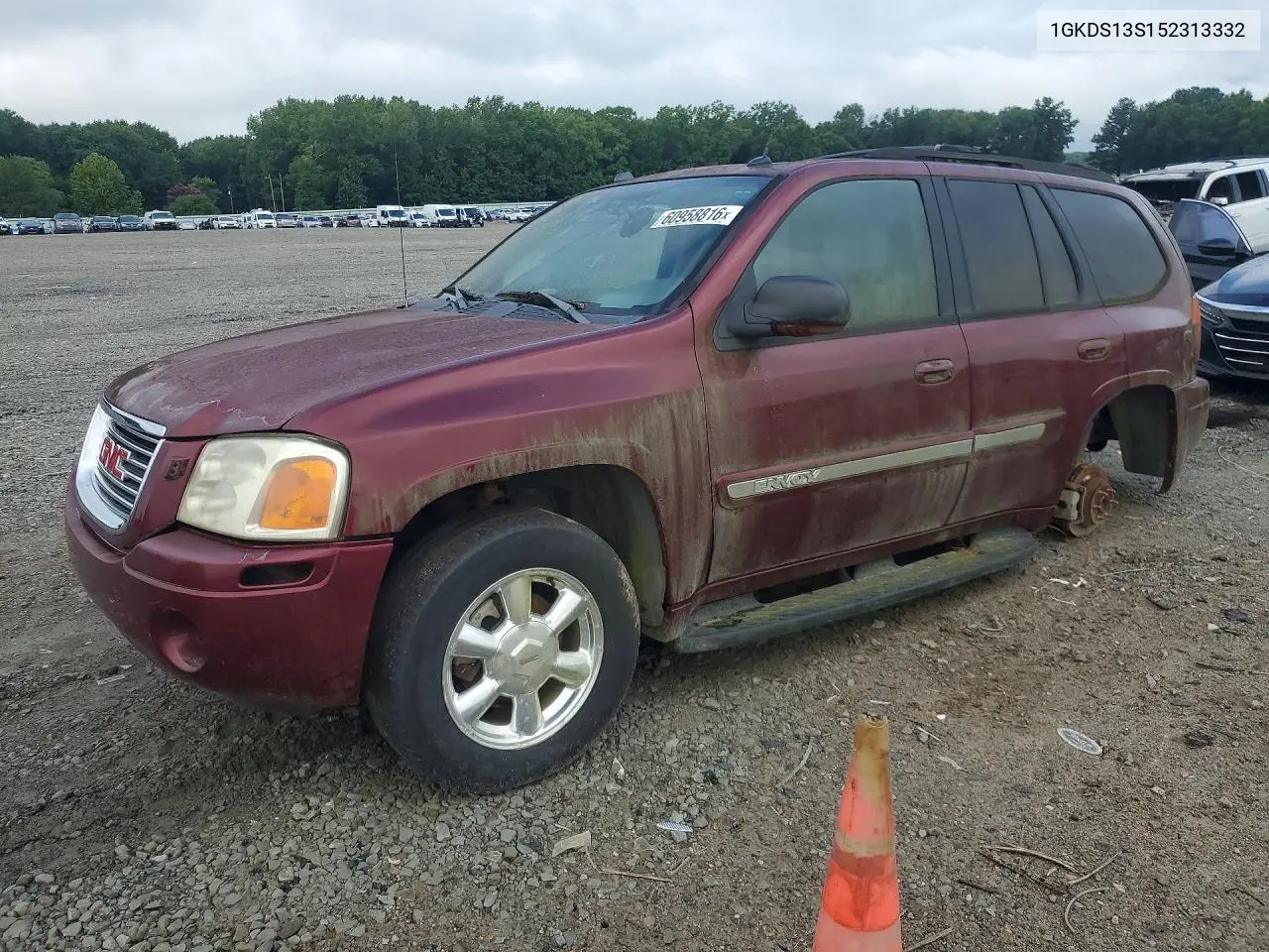 2005 GMC Envoy VIN: 1GKDS13S152313332 Lot: 60958816