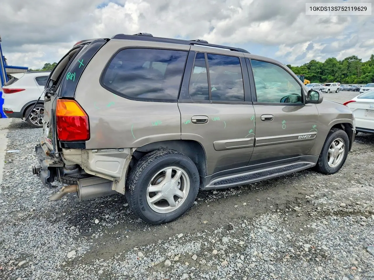 2005 GMC Envoy VIN: 1GKDS13S752119629 Lot: 61018006