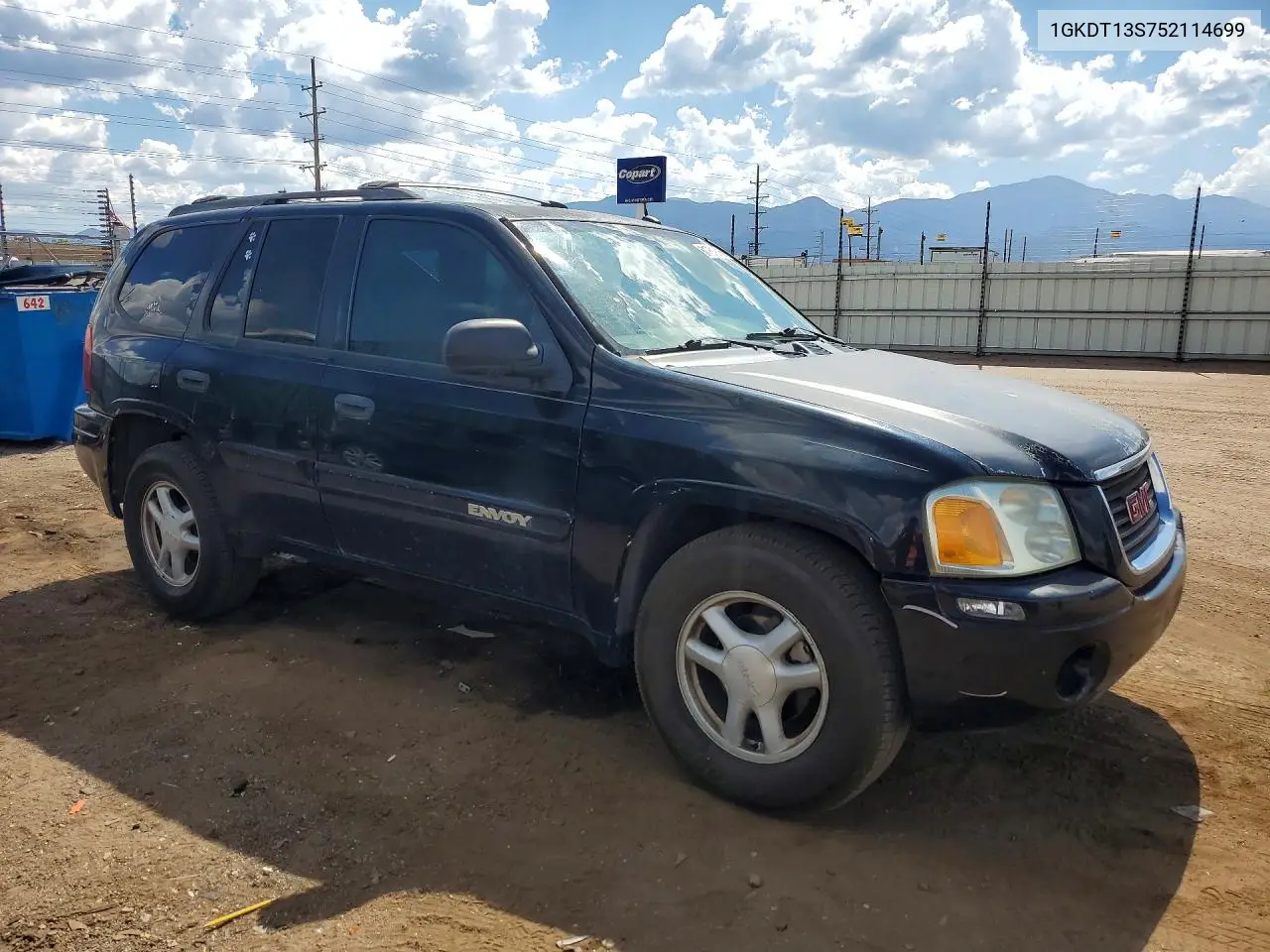 2005 GMC Envoy VIN: 1GKDT13S752114699 Lot: 61761886