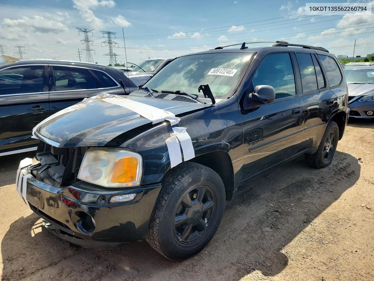 2006 GMC Envoy VIN: 1GKDT13S562260794 Lot: 58912246
