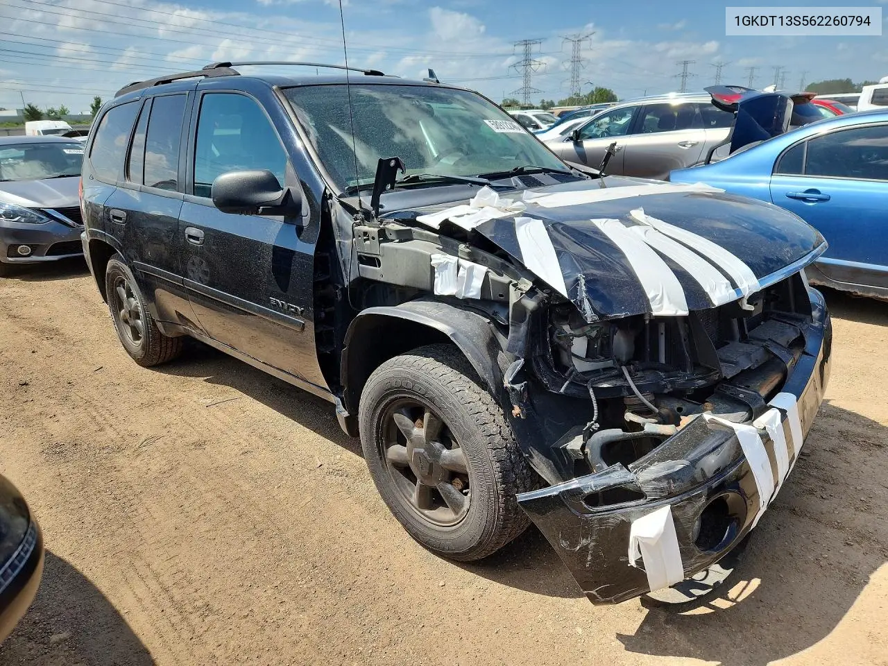 2006 GMC Envoy VIN: 1GKDT13S562260794 Lot: 58912246