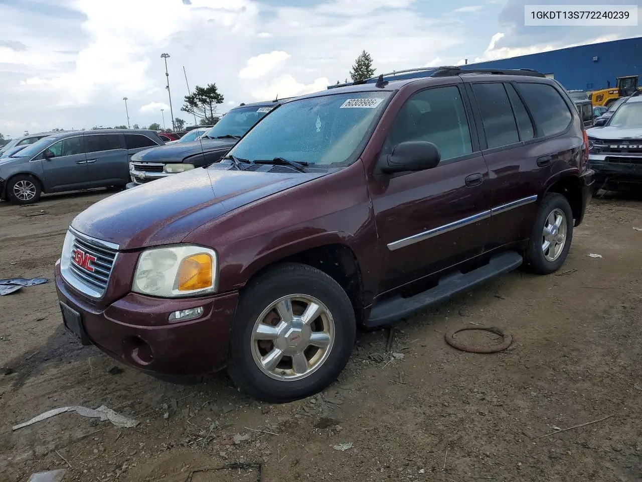 2007 GMC Envoy VIN: 1GKDT13S772240239 Lot: 60309986